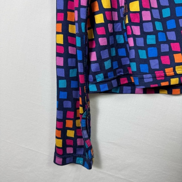 Lands' End Colorful Patterned Long Sleeve Shirt Girls Size M - Picture 4 of 5